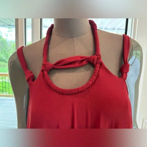 NWT Zara Red Maxi Dress size Med - Picture 3 of 6